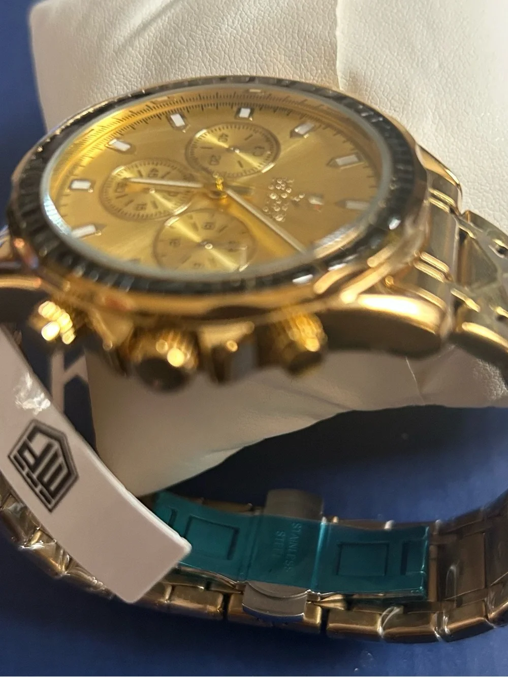 Gold-Tone Men's Chronograph Watch